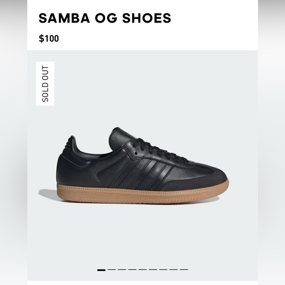 NWOT Adidas Men’s Samba OG MS Black Leather Suede Gum Sole Sneakers Size 12 - Picture 1 of 9